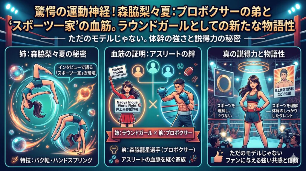 弟：森脇龍星選手とスポーツ一家の血筋