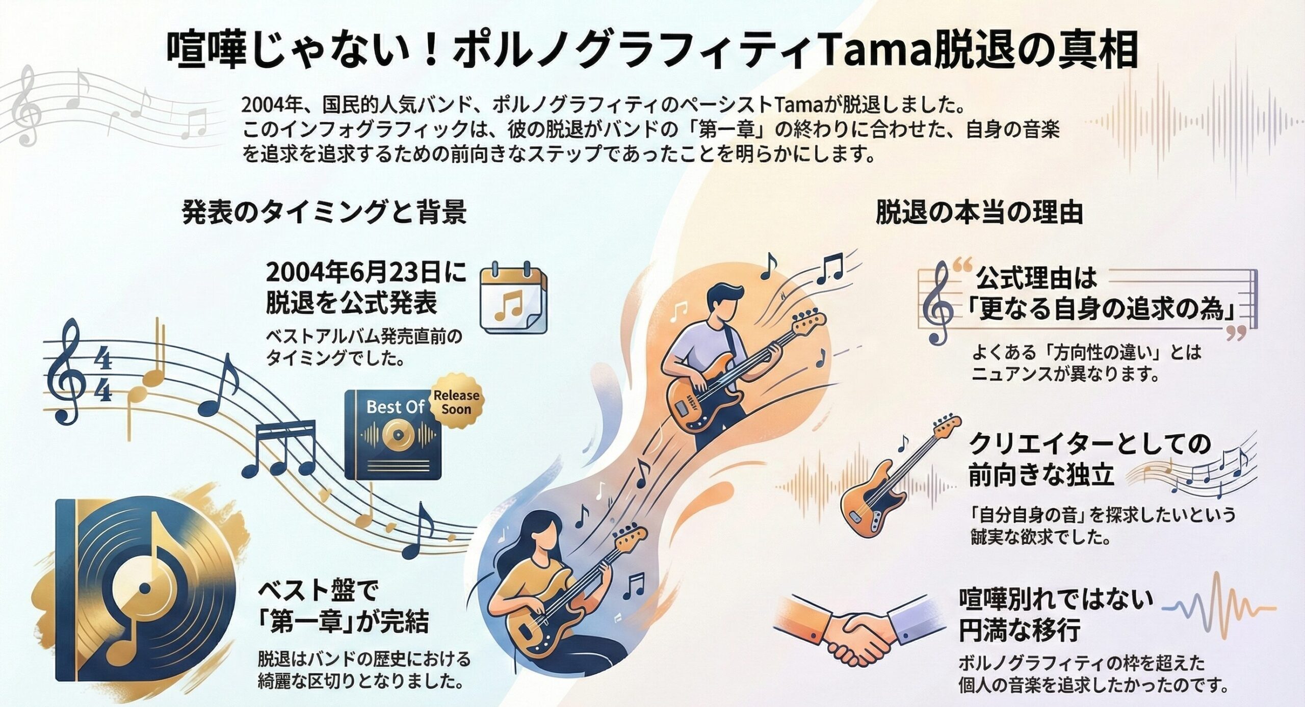 ポルノグラフティ脱退理由の全貌！Tamaの現在やドラム誤解も解説
