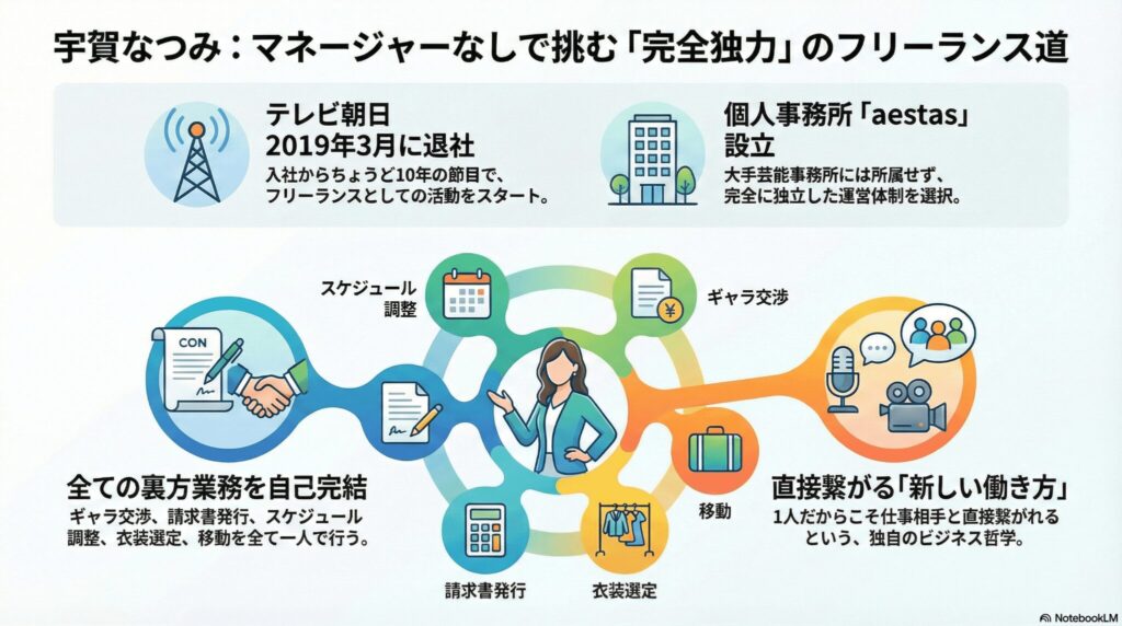 フリー退社後の事務所と現在の活動