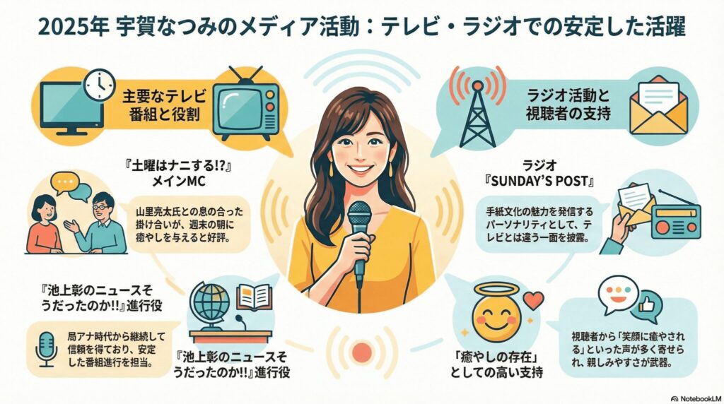 現在担当するレギュラー番組の評判