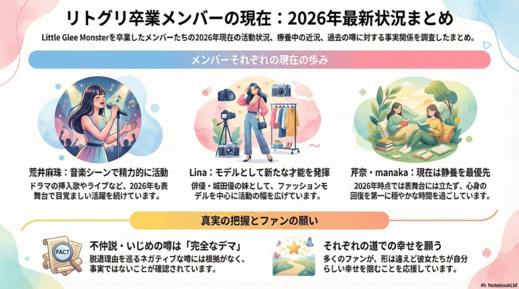 リトグリ脱退メンバー現在の情報！荒井麻珠や芹奈の最新活動