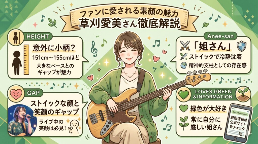 身長や性格などファンに愛される素顔の魅力