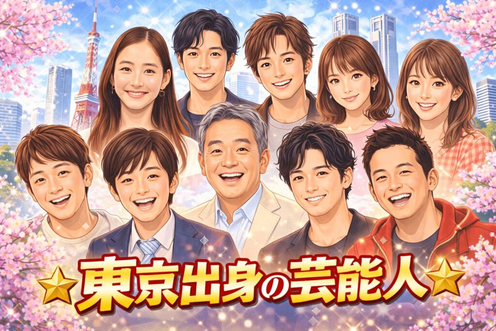 東京出身の芸能人一覧！意外なあの人も？地域別の最新トレンド