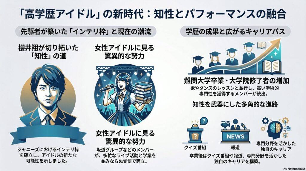 高学歴なアイドルの驚きの実力！卒業後のキャリアや両立のコツを解説