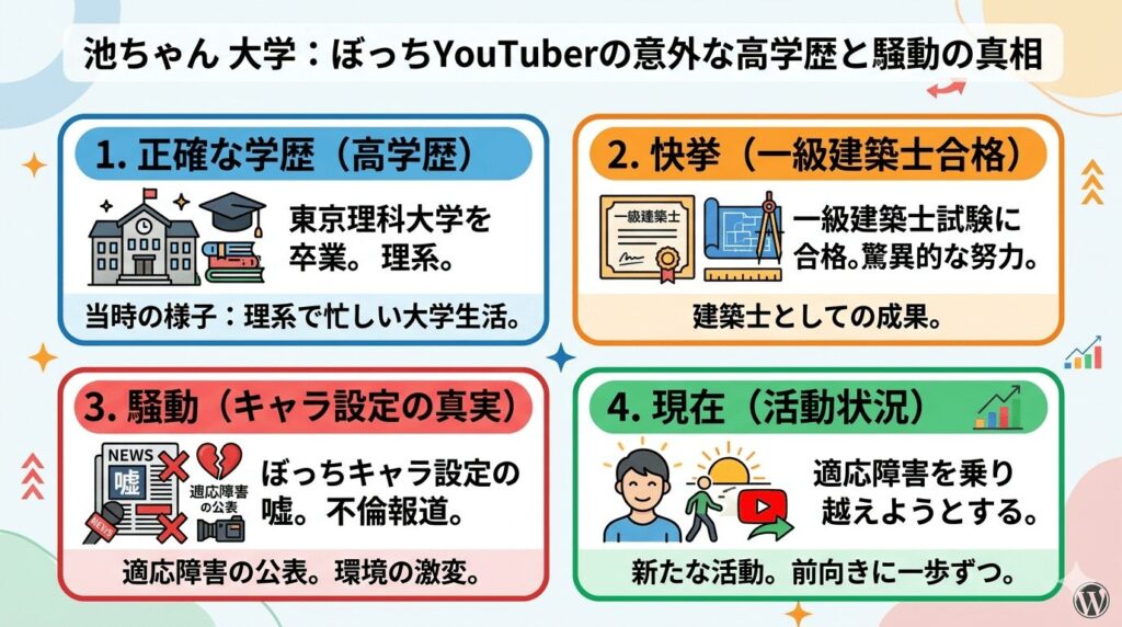 いけちゃんの大学はどこ？本名の池端茉央や偏差値、中退の噂を調査