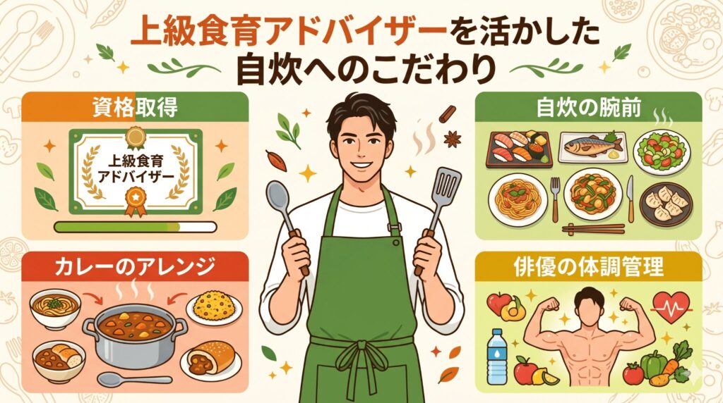 上級食育アドバイザーを活かした自炊へのこだわり