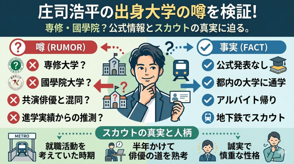 出身大学はどこ？専修大学や國學院などの噂を検証
