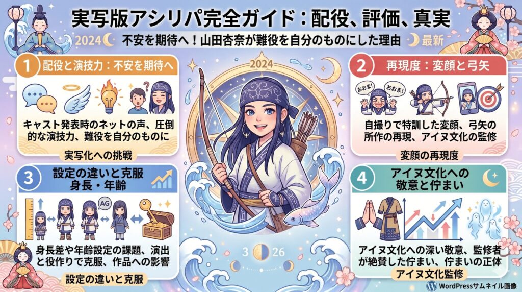 山田杏奈のアシリパが似てる！変顔や身長、実写の評価を徹底調査