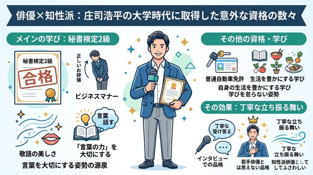 秘書検定など大学生活で取得した意外な資格の数々