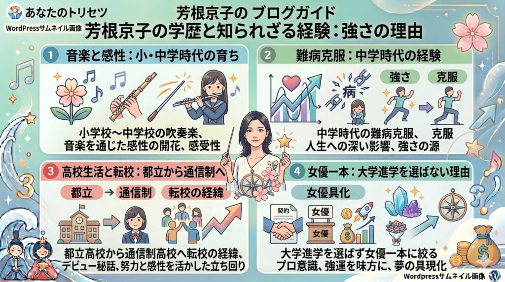 芳根京子の学歴を徹底調査！難病や高校転校の真相とは？