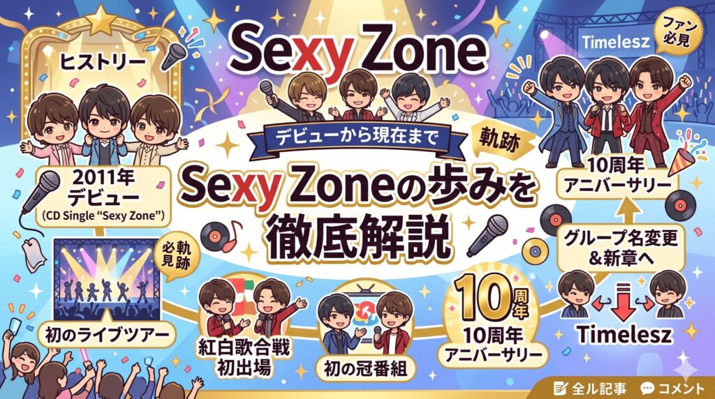 Sexy Zoneの歩みを徹底解説
