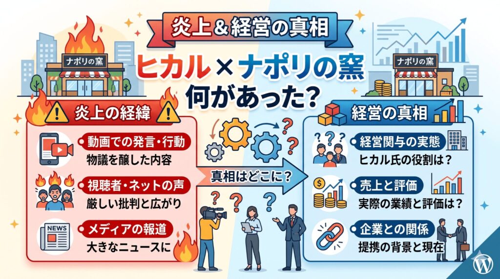ヒカルのナポリの窯で何があった？炎上と経営の真相